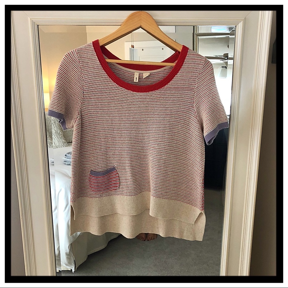 [anthropologie] Moth Short Sleeve Sweater